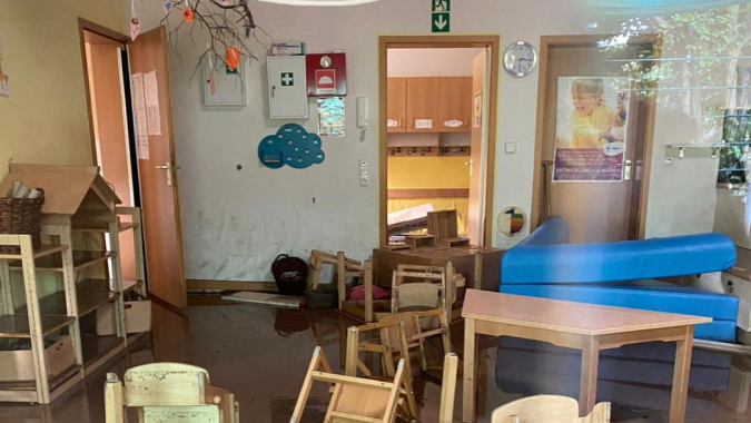 Wiederaufbau nach Hochwasserkatastophe in Bad Münstereifel