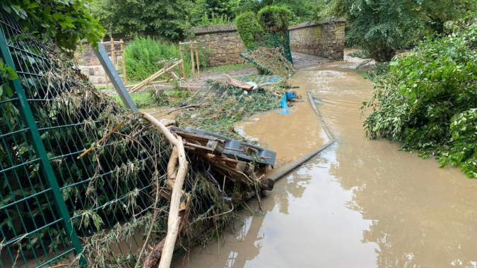 Wiederaufbau nach Hochwasserkatastophe in Bad Münstereifel