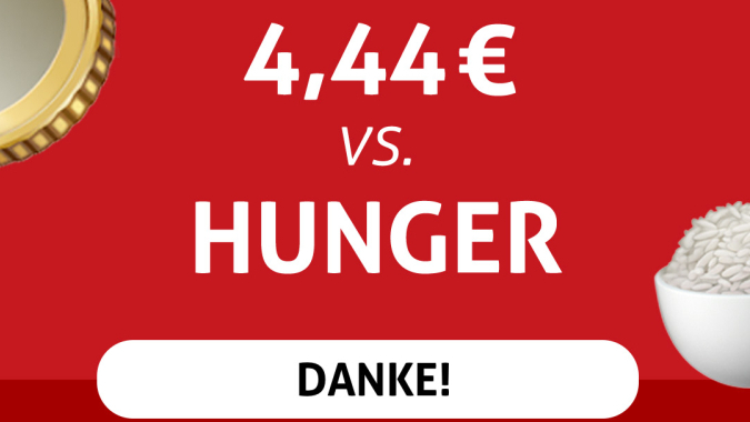 4,44 € vs. Hunger