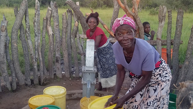 Brunnenbau in Sambia