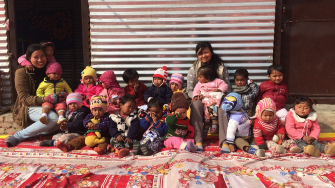 Khokana (Nähe Kathmandu): Kindergarten (Oberbadische Zeitung, 20. Januar 2020)