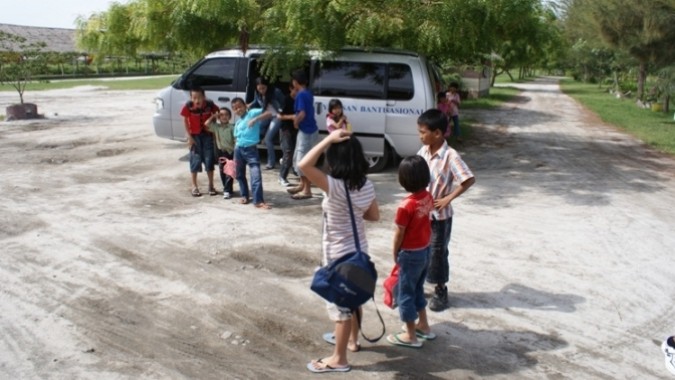 Schulbus in Medan