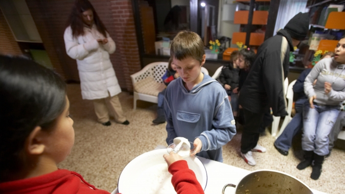 Hilfe für hungernde Kinder - Leben lernen