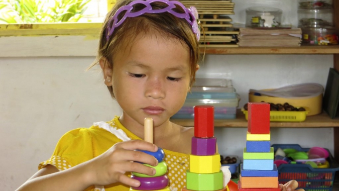 Kindergärten für die Dayaks in Borneo