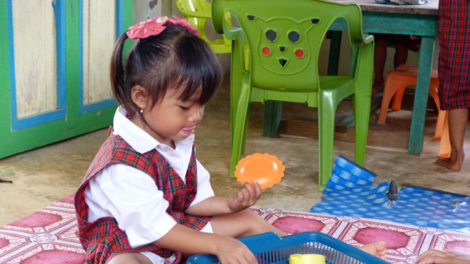 Kindergärten für die Dayaks in Borneo