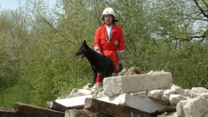 „Suche nach vermissten Personen / Therapiehundearbeit“ - Rettungshundestaffel des Deutschen Roten Kreuz